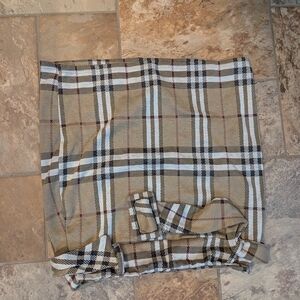 Plaid Patterned Scarf